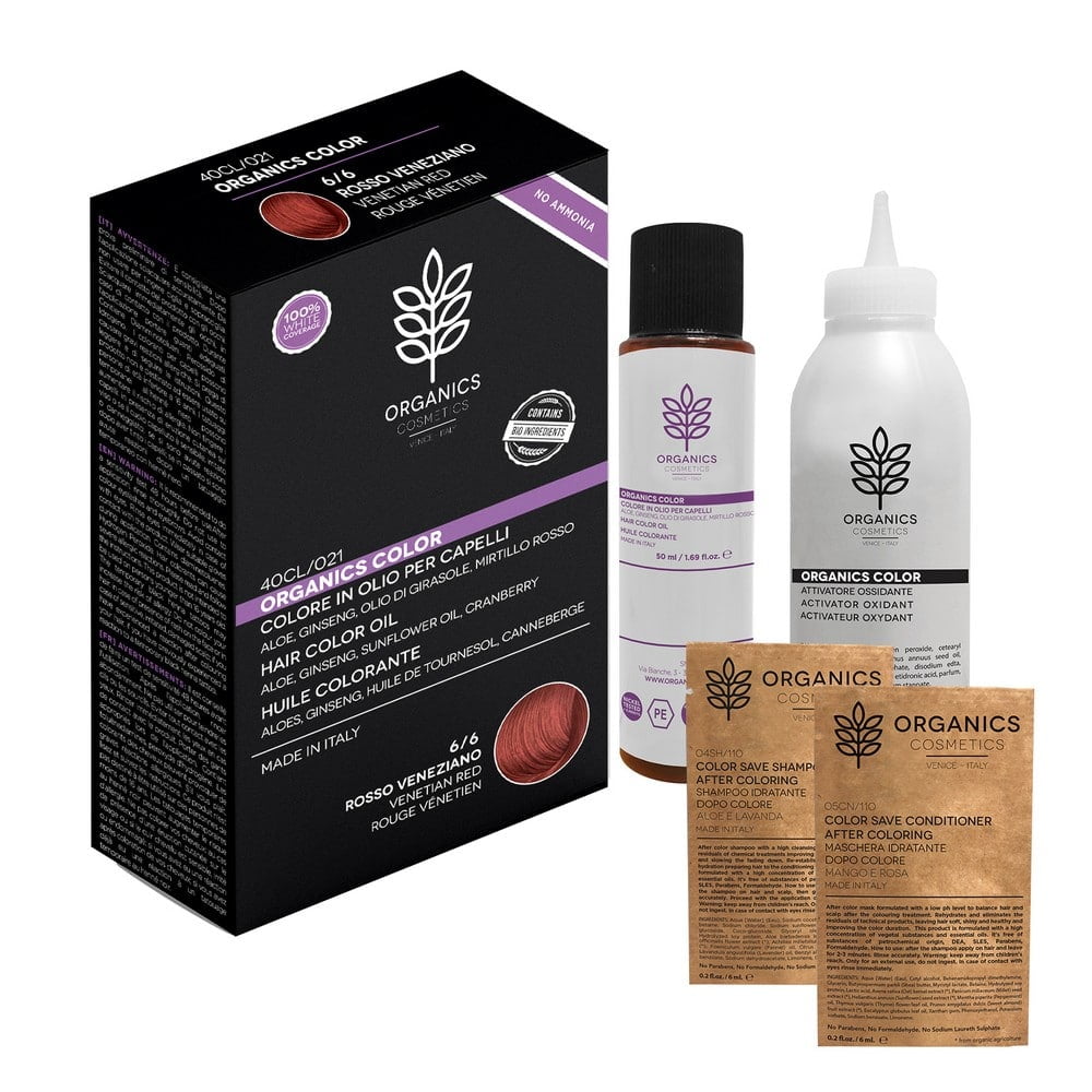 ROSSO VENEZIANO - VENETIAN RED – Tinta per capelli Organics Color